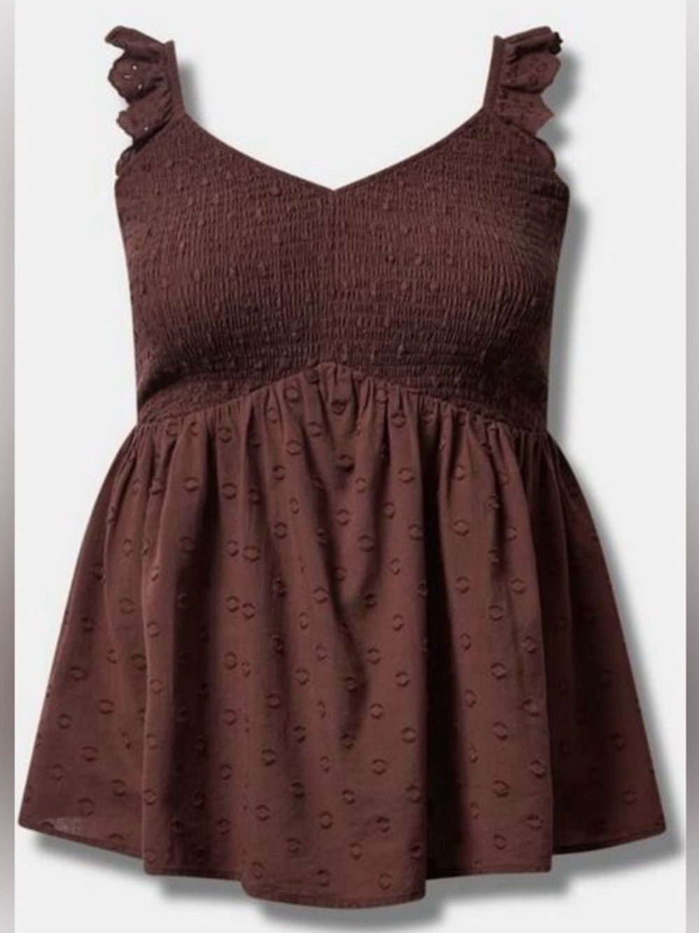 TORRID - Babydoll Smocked Bodice Tank - Size 2